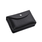 Pu Leather Coin Purse Snap Button Compact Wallet