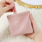PU Leather Pouch With Snap Spring Closure