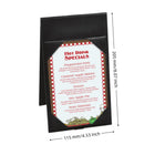 4 x 6 inch 2 Views Dinner Menu Cover