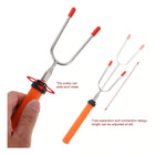 360-Degree Rotary Telescopic Barbecue Fork
