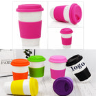 14Oz Ceramic Travel Mug With Silicone Lid