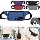 Waterproof Oxford Waist Bag: Side Headphone Port & Durable