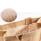 Two Tone Burlap Bag