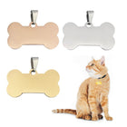Bone Style Stainless Steel Pet Tag