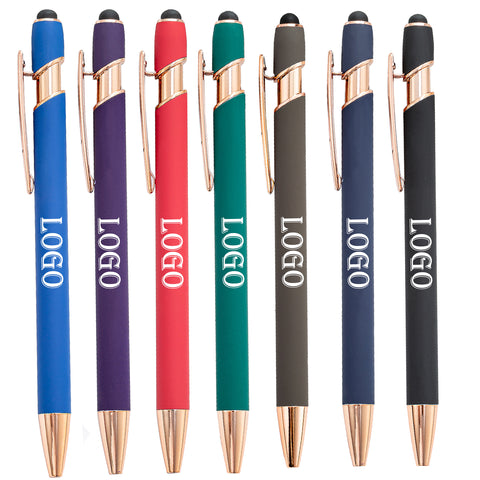 2-in-1 Press Touch Screen Capacitive Ballpoint Pen