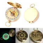 Luminous Copper Compass For Outdoor