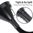 Wide Mouth Oil Funnel With Flexible Extension Nozzle Hose