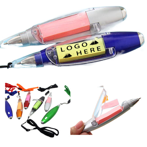 Three-in-One Notepad with Pen