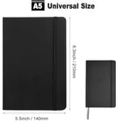 Lined Journal Notebooks A5 Hardcover Faux Leather Ruled