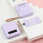 10000mAh Mini Cartoon Built-in Cable Power Bank
