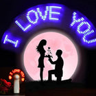 Programmable LED Handheld Fan