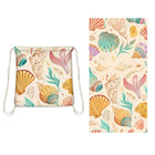 Large Beach Towel & Drawstring Backpack