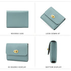 Retro Fashion Pu Leather Wallet 2-Layer Credit Card Holder