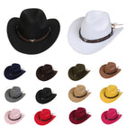 Western Cowboy Hat With Bull Head Emblem