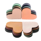 MOQ50 PU Heart Shaped Corner Bookmark