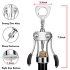 Heavy Duty Zinc Alloy Wing Corkscrew
