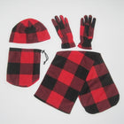 Polar Fleece Custom Hat, Scarf And Gloves Three-Piece Set