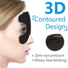 3D Sleep Mask Light Blocking Eye Cover With Adjustable Strap