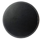 4" PU Leather Round Coaster