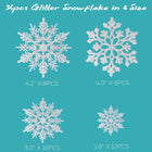 36Pcs Christmas Snowflake Ornaments