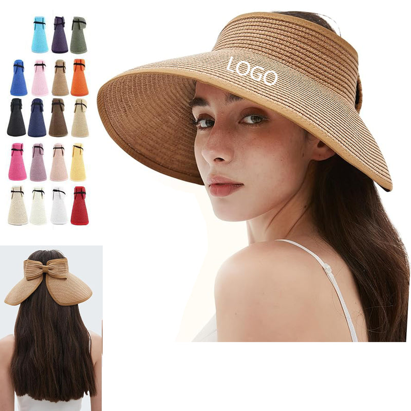 Sun Visors Foldable Straw Hats