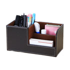 Office Leather Storage Pen Holder