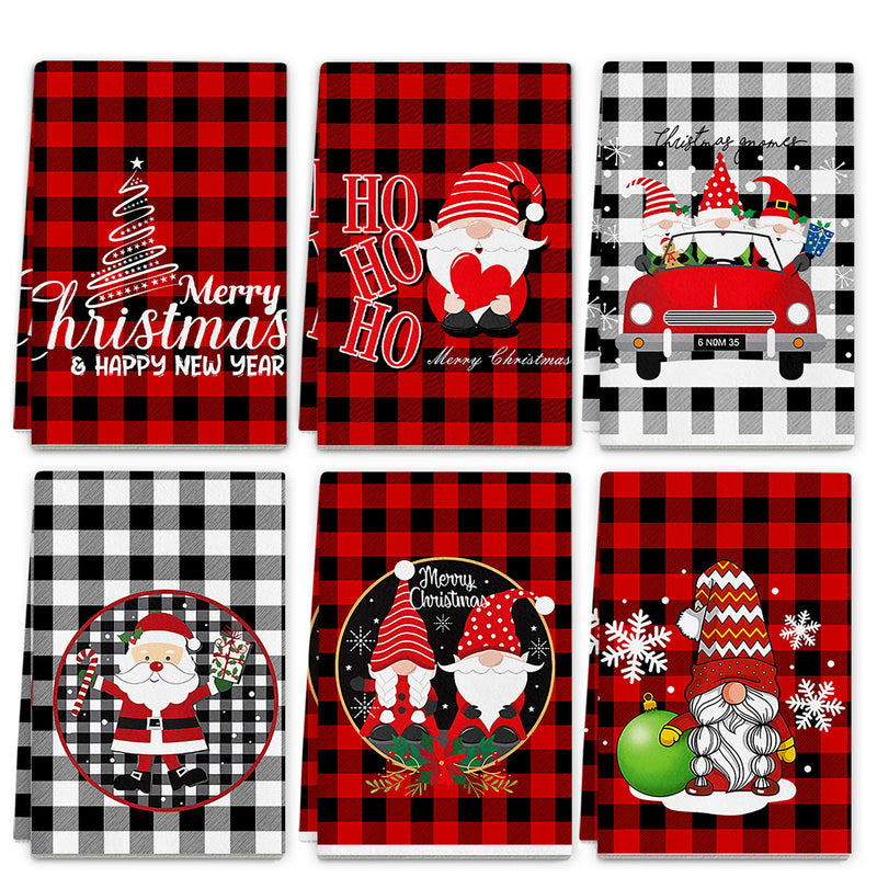 Christmas Gift Hanging Kitchen Towel Absorbent Hand Drying
