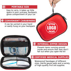127-Piece Small Waterproof Hard-Shell Medical First Aid Kit
