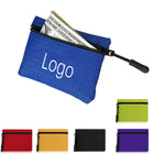 Mini Canvas Zipper Coin Pouch