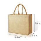 Large Jute Burlap Gift Tote Bag