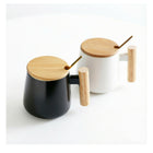 Nordic Style Mug With Wooden Handle
