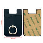 Silicone Mobile Phone Wallet Card Holder with Ring Stand