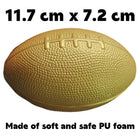 5" Gold Soft PU Foam Football Stress Reliever