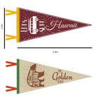 Custom Full Color Single Sided Felt Pennant