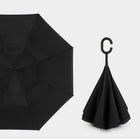 Inversion Auto Open Umbrella w/ C-Shape Handle