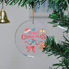Clear Acrylic Ornaments With Holiday Designs