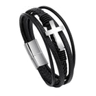 Stainless Steel Bracelet Cross Woven Bracelet