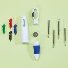 4-Color Ballpoint Custom Pen With Carabiners Clip