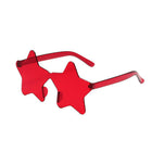 Star Shaped Rimless Sunglasses for Traveling