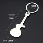 Guitar Bottle Opener With Keychain