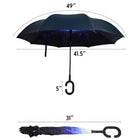 Inverted Reverse Upside Down Umbrella With C-Shape Handle