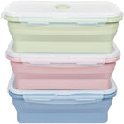 27Oz Collapsible Food Storage Containers With Airtight Lid