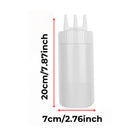 16-Ounce 3-Hole Kitchen Sauce Squeeze Bottle