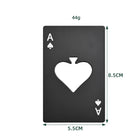Spade A Bottle Opener With Credit Card Size