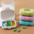 Portable 3-Grid Plastic Pill Box Seal Moisture-Proof
