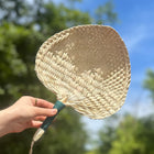 Natural Straw Handmade Fan