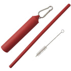 Reusable Drinking Straw With Wheat Straw Case & Brush