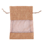 Small Linen Window Drawstring Pocket