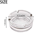 Transparent Glass Round Chimney