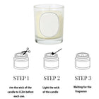 Smokeless Scented Candle in Clear Glass Jar